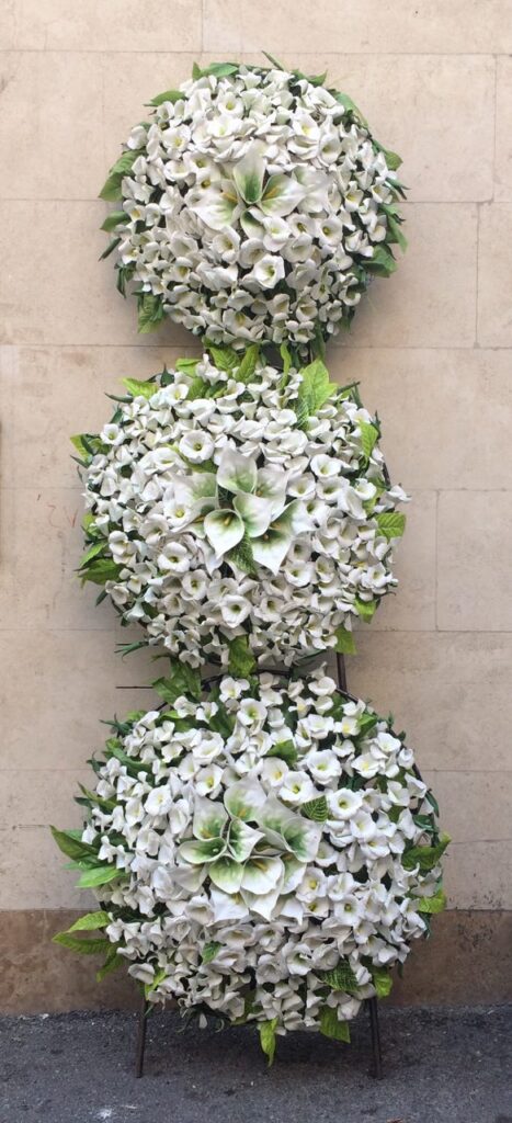 تاج گل ترحیم یک طبقه مصنوعی موسسه ولیعصر